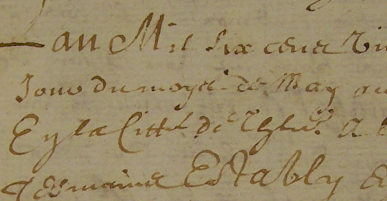 Extraits des
                  registres des notaires des environs de Villemur