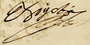 Signature d'Anthoine Boy en 1676
